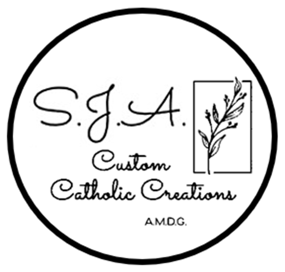 S.J.A. Custom Catholic Creations logo