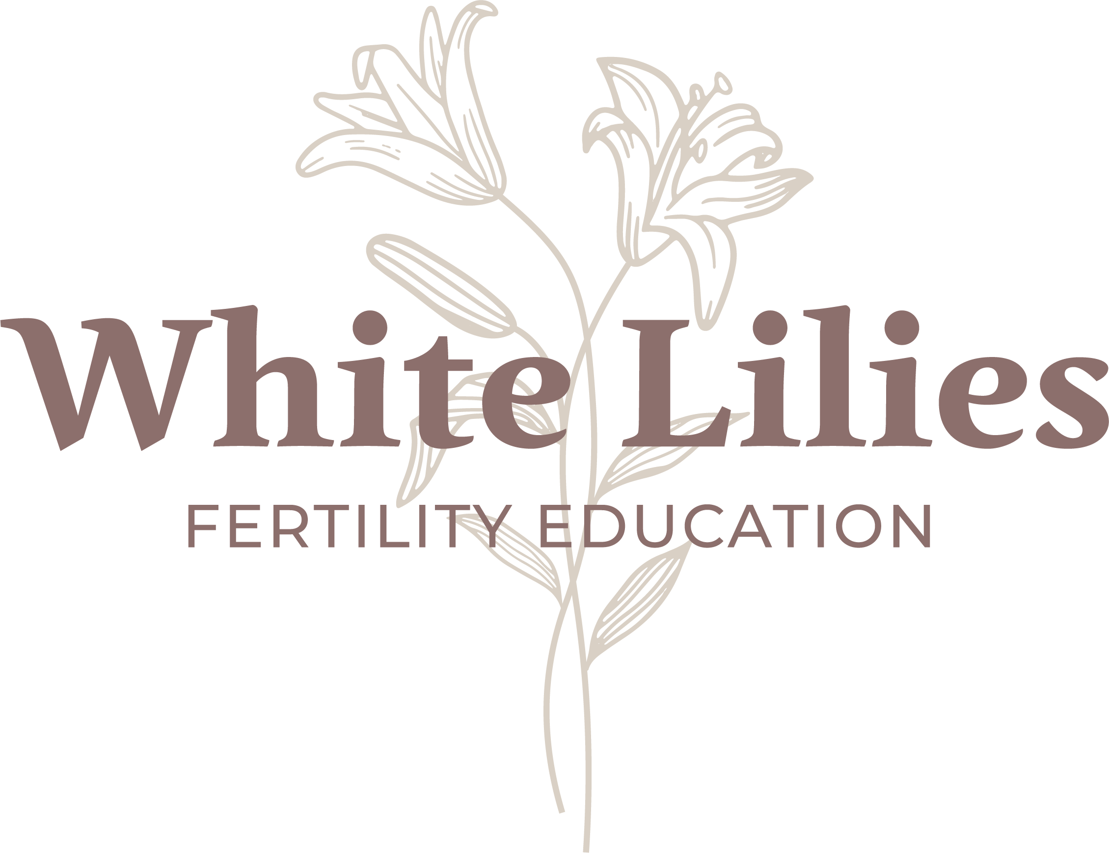 White Lilies Fertility Education logo
