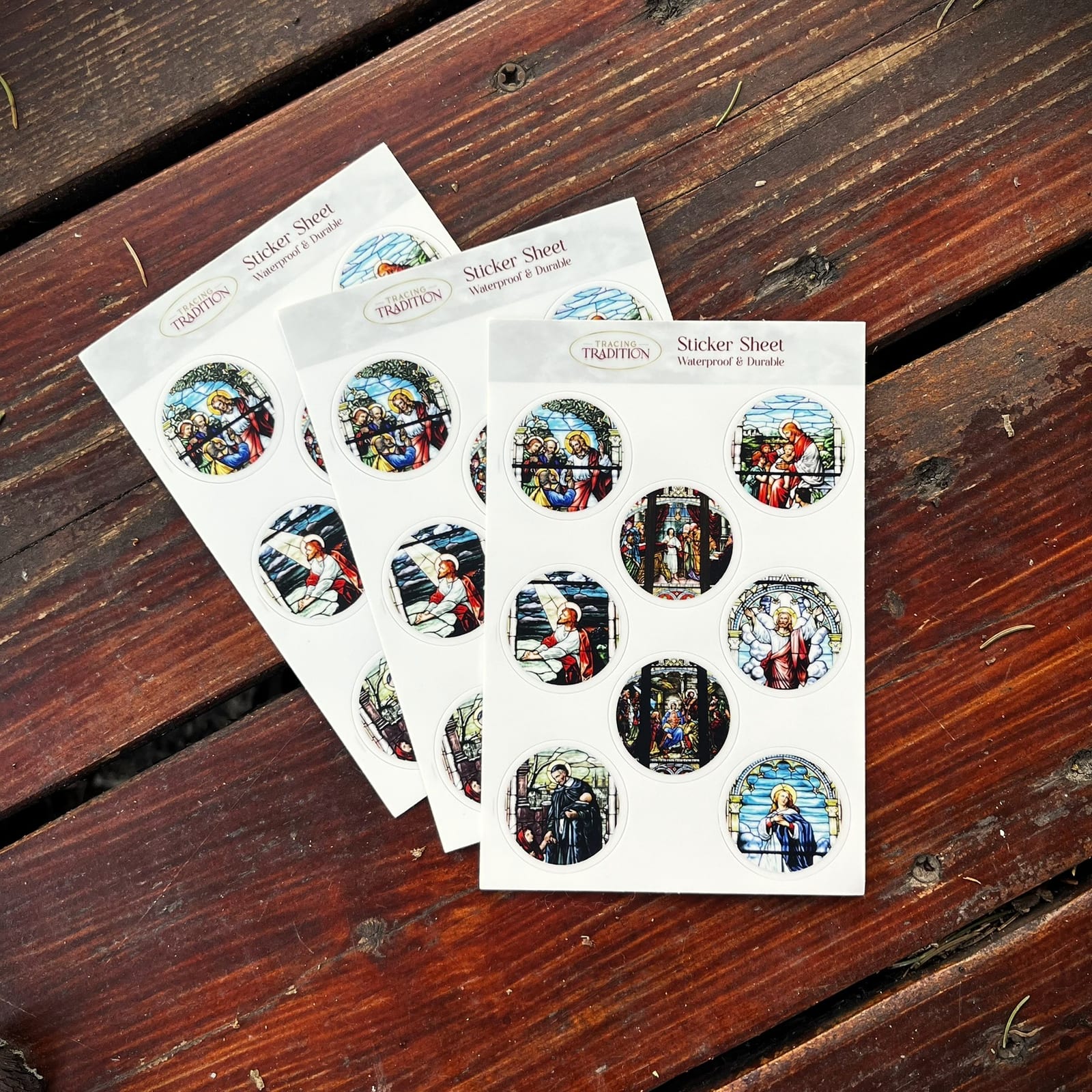 Stained Glass Window Sticker Sheet