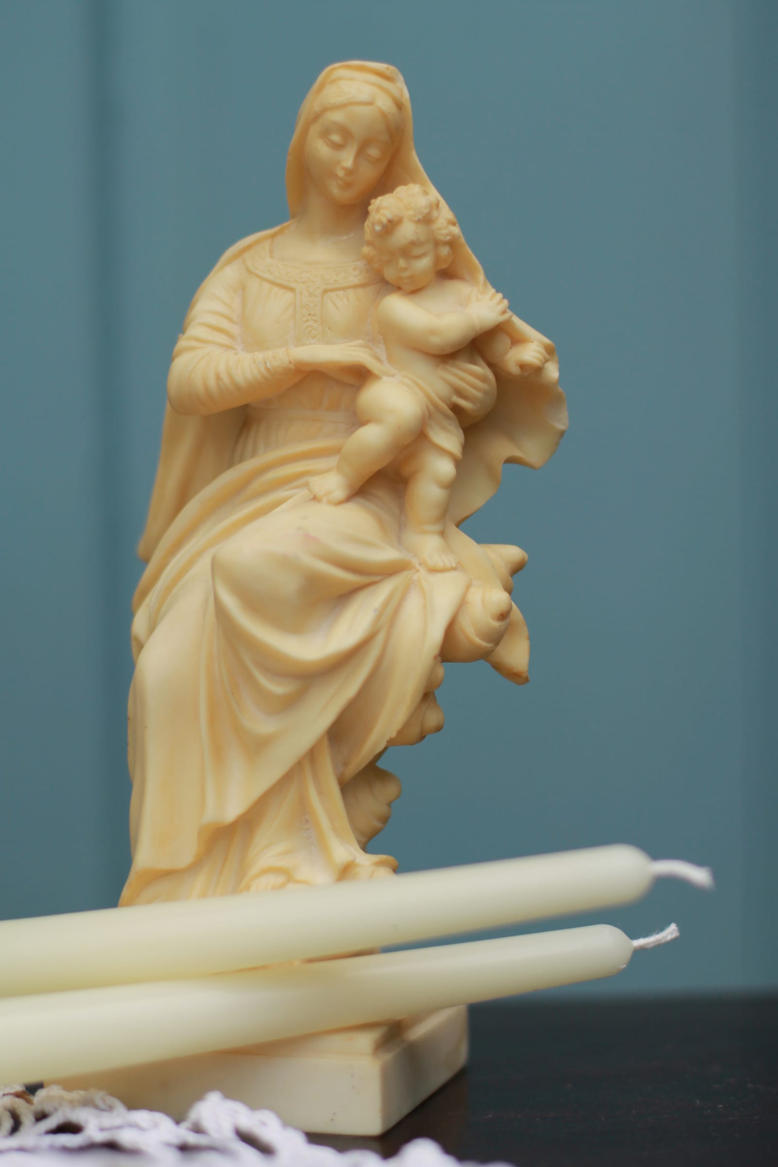 Beeswax Taper Candles - White