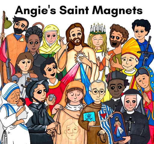 Angie's Saint Magnets logo