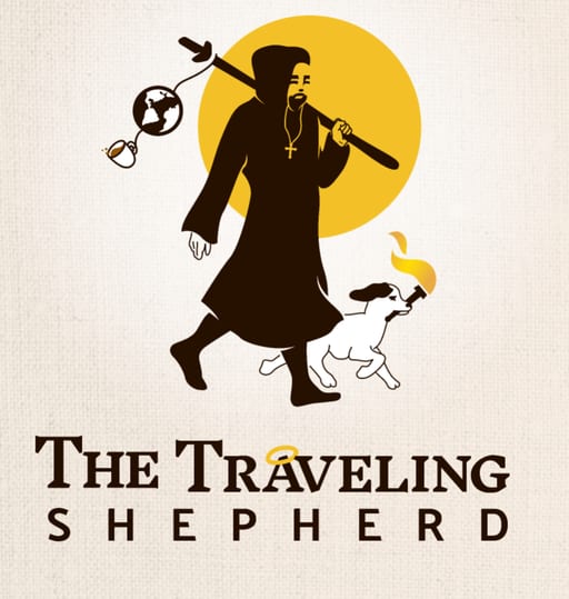 The Traveling Shepherd Coffee logo