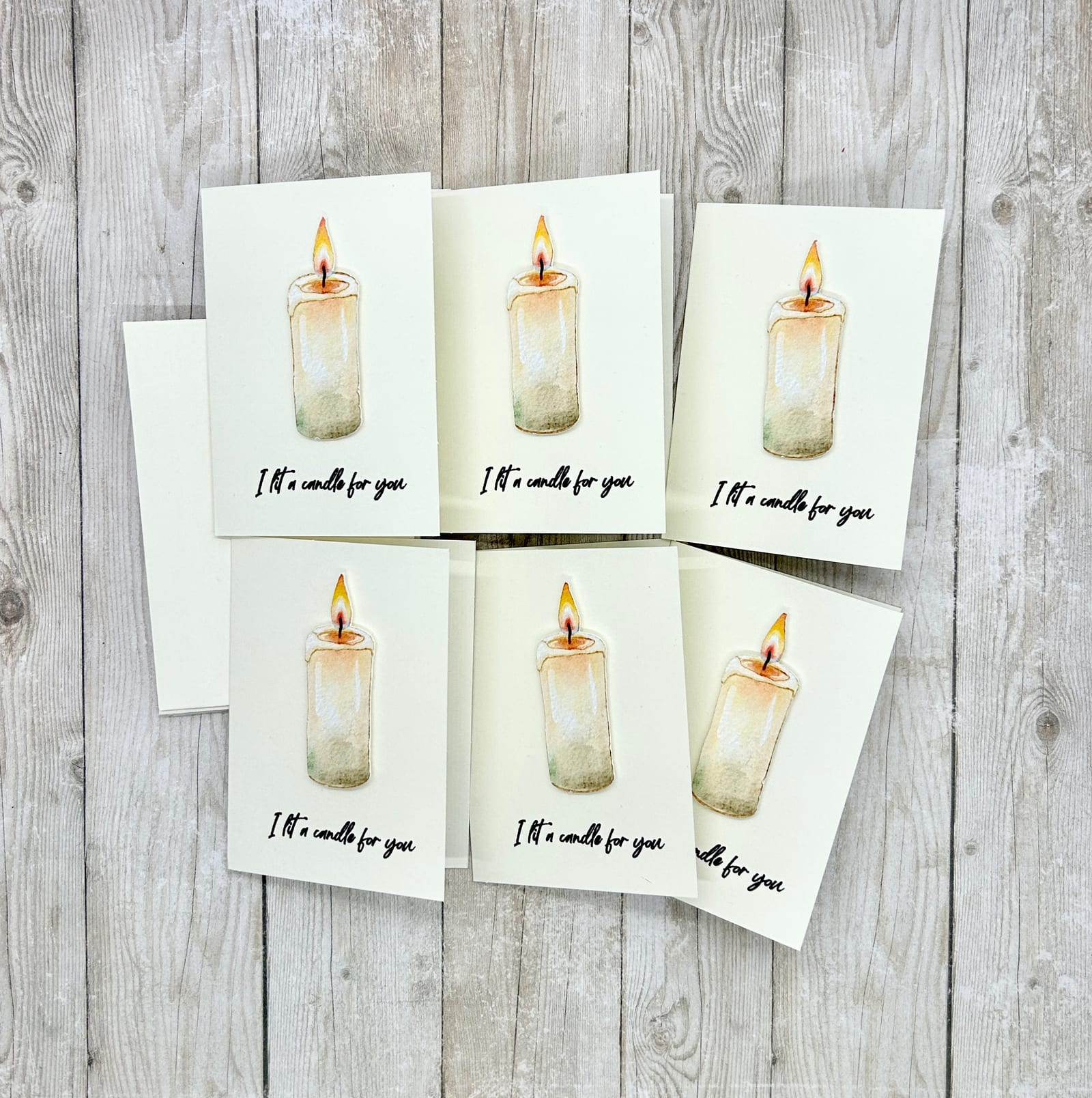 I Lit a Candle for You Mini Cards